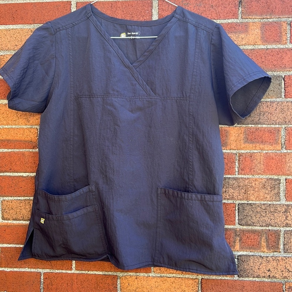 Grey scrub top